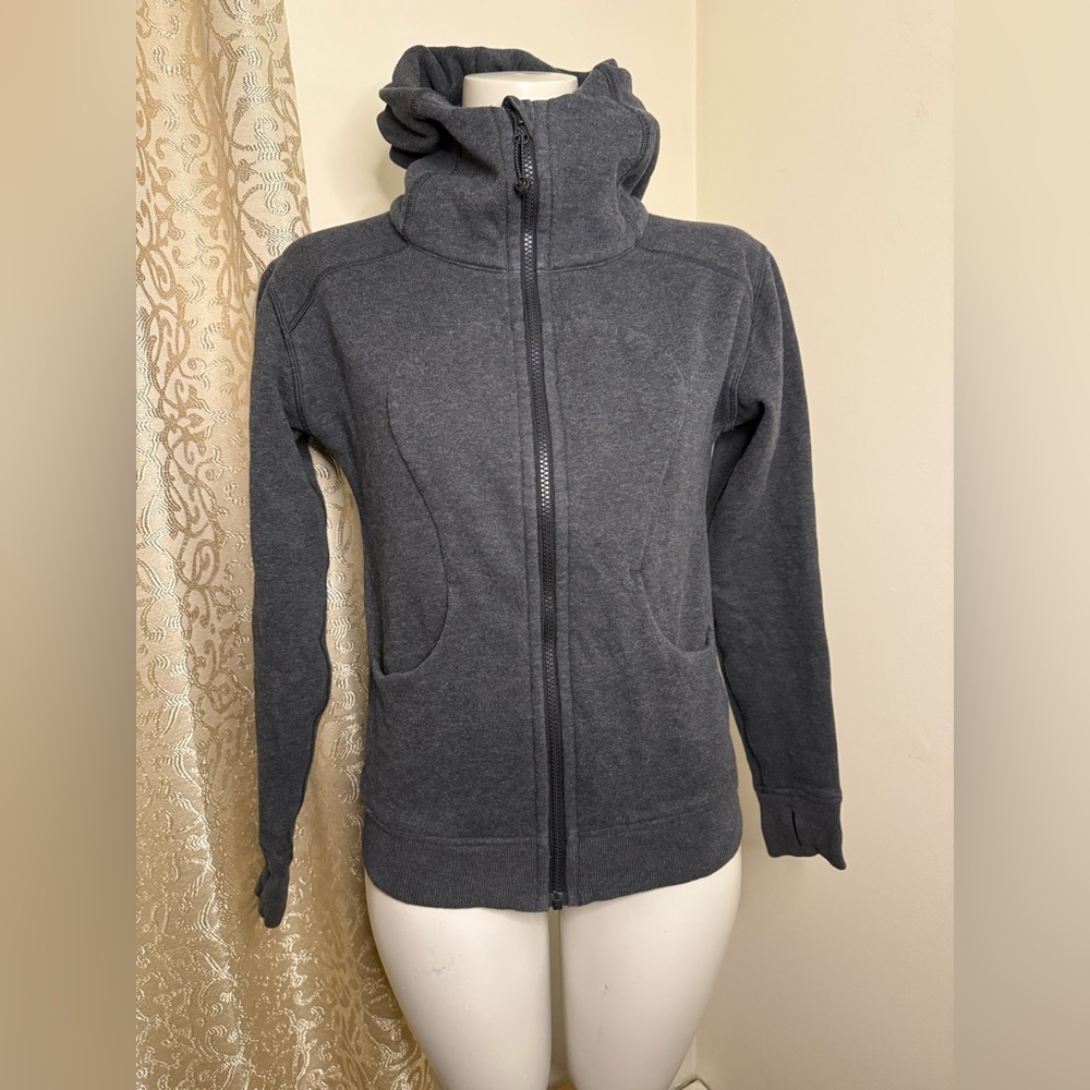 lululemon athletica Charcoal Women's Zip-Up Hoodie